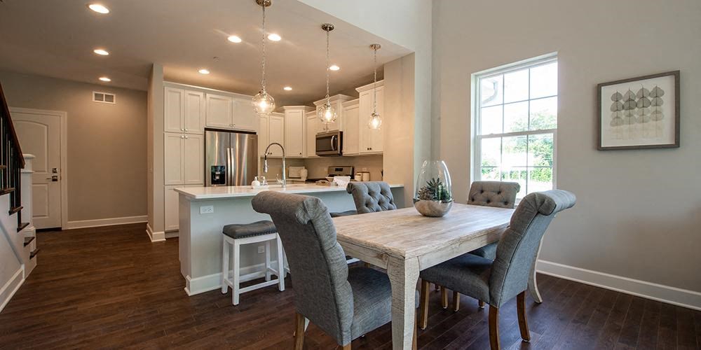 Dining Room With Kitchen at Countryside Townhomes, Countryside, IL
