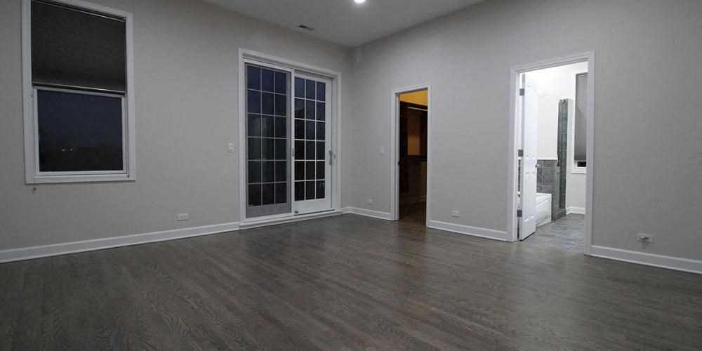 an illustration of a room with a door in the middle of it  at Elston 3434, Illinois, 60618