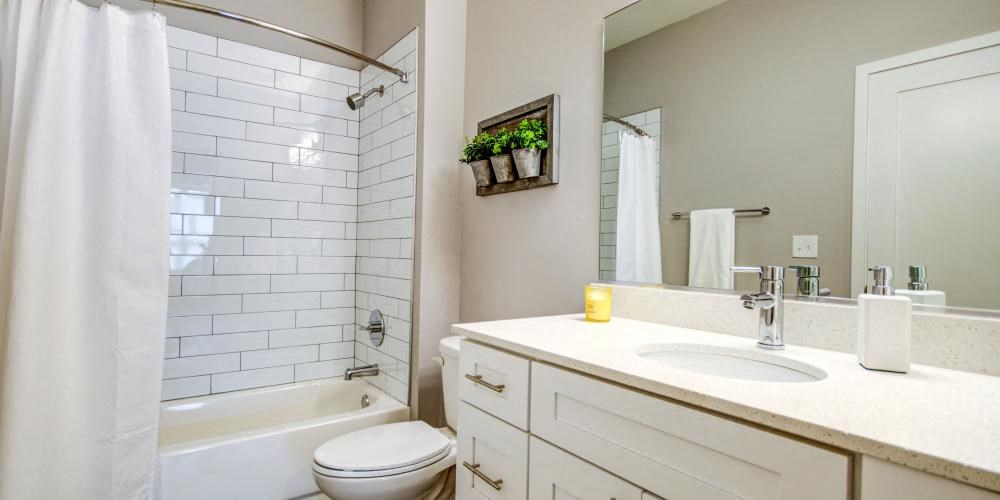 a bathroom with a sink toilet and a shower at Barrington 101, Barrington, 60010