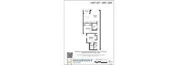 a floor plan of a unit of the unit