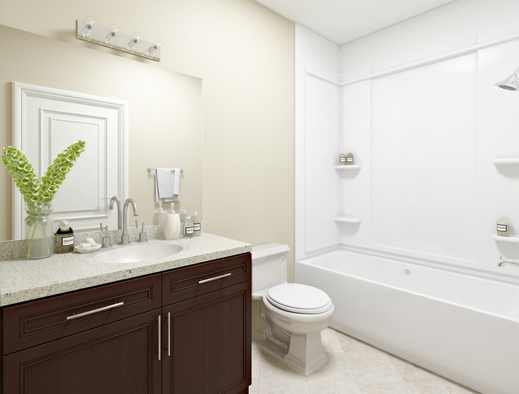 a bathroom with a sink toilet and a bath tub  at Kedzie 4447, Chicago