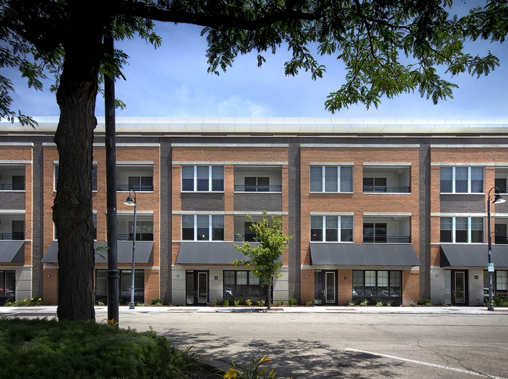 a large brick building with a street in front of it at Clarendon Hills 229, Clarendon