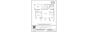the floor plan of unit 310b