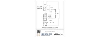 the floor plan of unit 602d