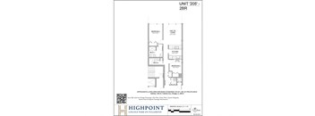 a floor plan of a unit with a loft