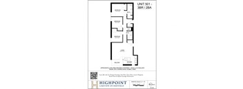 the floor plan of unit 901 132a