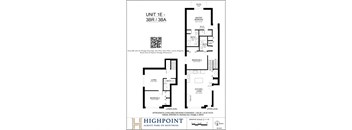 the floor plan of unit e of the gulfstream condo