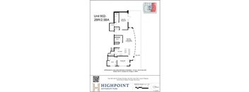 the floor plan of unit 602 is shown in this image