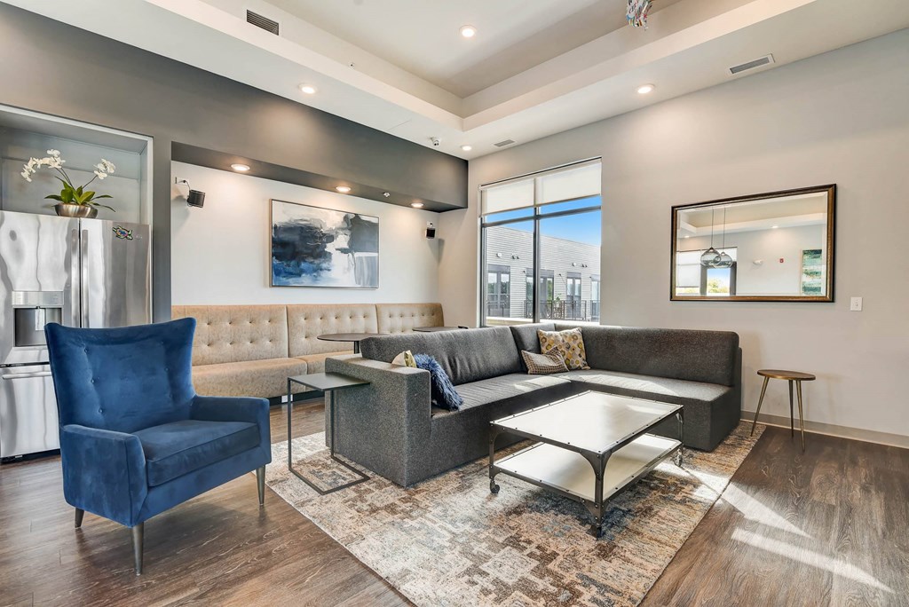 a living room with couches and chairs and a table at Barrington 101, Barrington, 60010