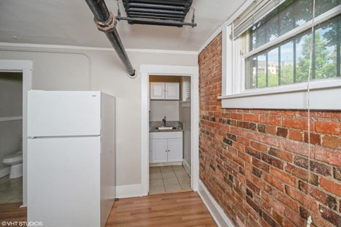 Exposed brick walls 1170 N Logan St in Denver, CO