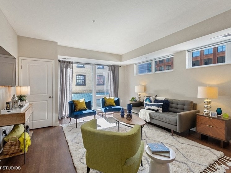 Large Living Area with
Ample Natural Light