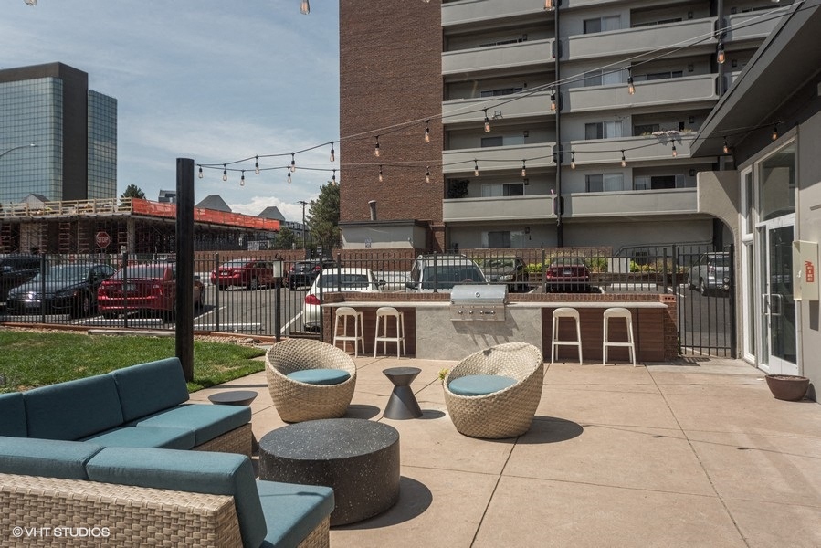 Fun shared patio space