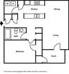 Hallmark at Garden Parkway One Bedroom One Bath
