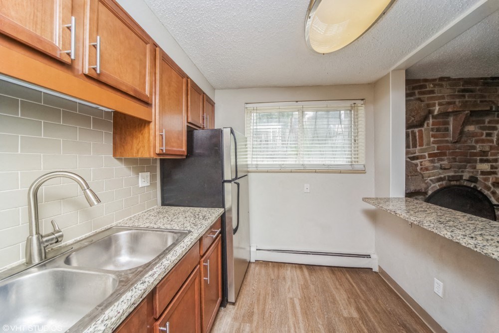 Galley style kitchen