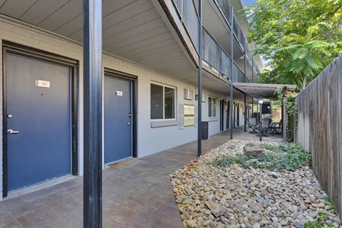 Lovely outdoor space at 1443 Elizabeth in Denver, CO