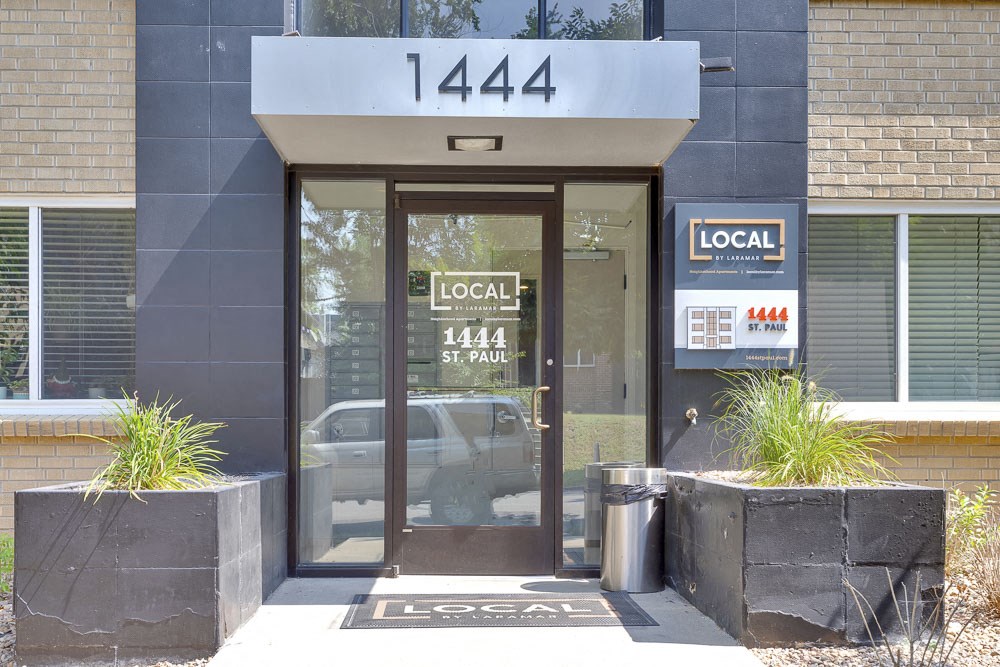 Beautiful entrance of  1444 St. Paul.