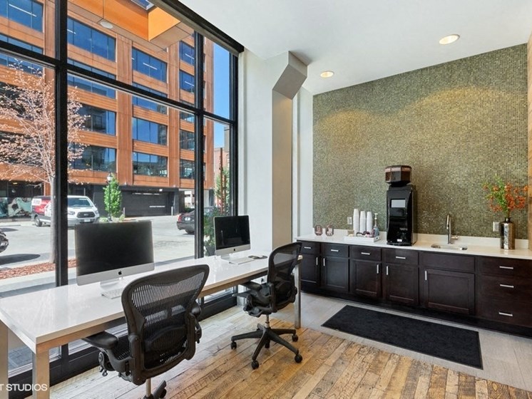 Community Conference Area with Complimentary Coffee