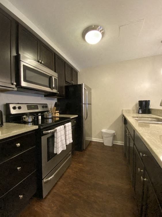 Stainless steel appliances with a built in microwave Stainless steel appliances with a built in microwave