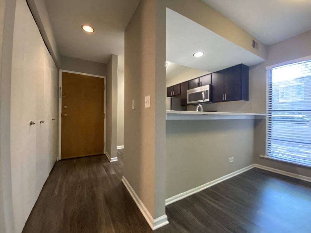 Front entry with a large storage closet