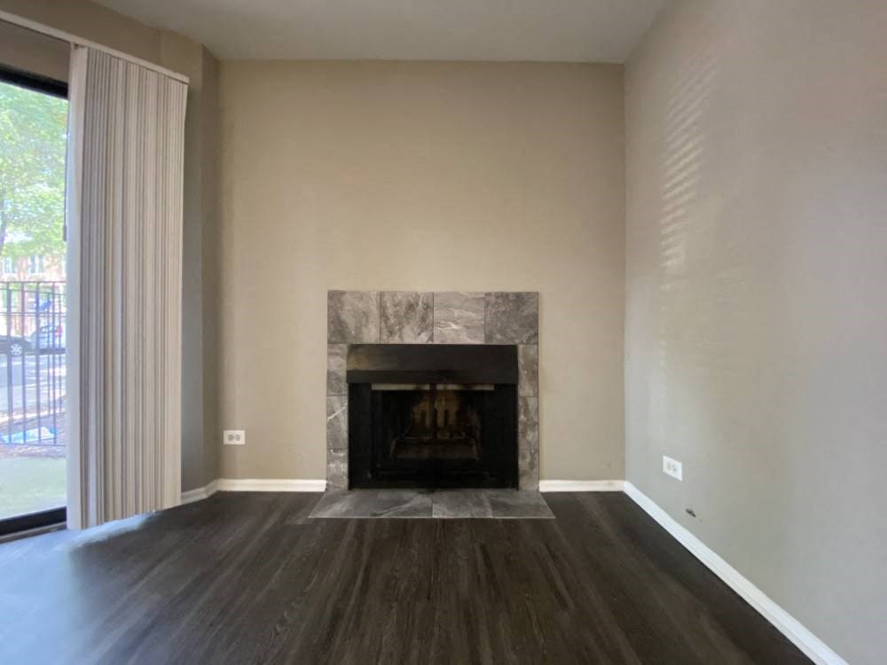 Fireplace in living room