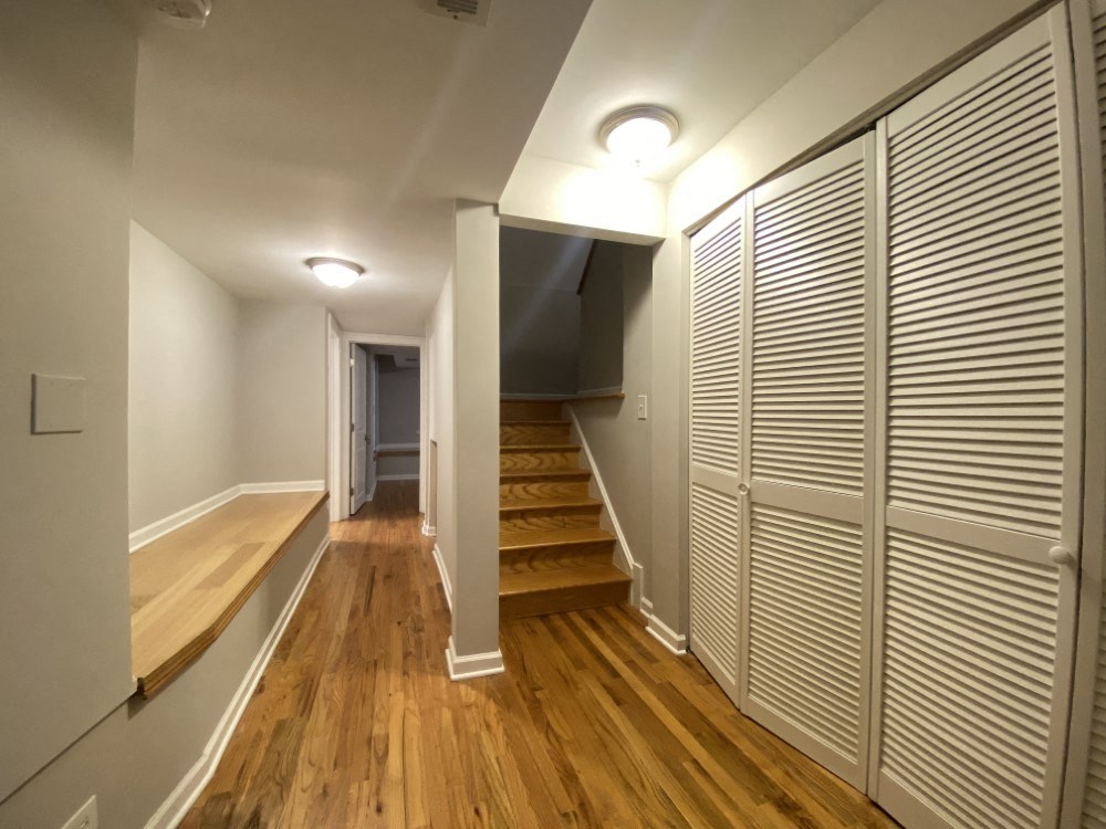 Bottom level hallway with access to top floor - 3 Bedroom 2 Bath