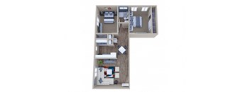 SouthGlenn Place a1 floor plan studio apartments for rent ga