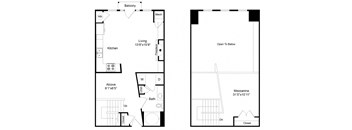 a floor plan and a blueprint of a house