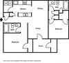 Hallmark at Garden Parkway Two Bedroom Two Bath