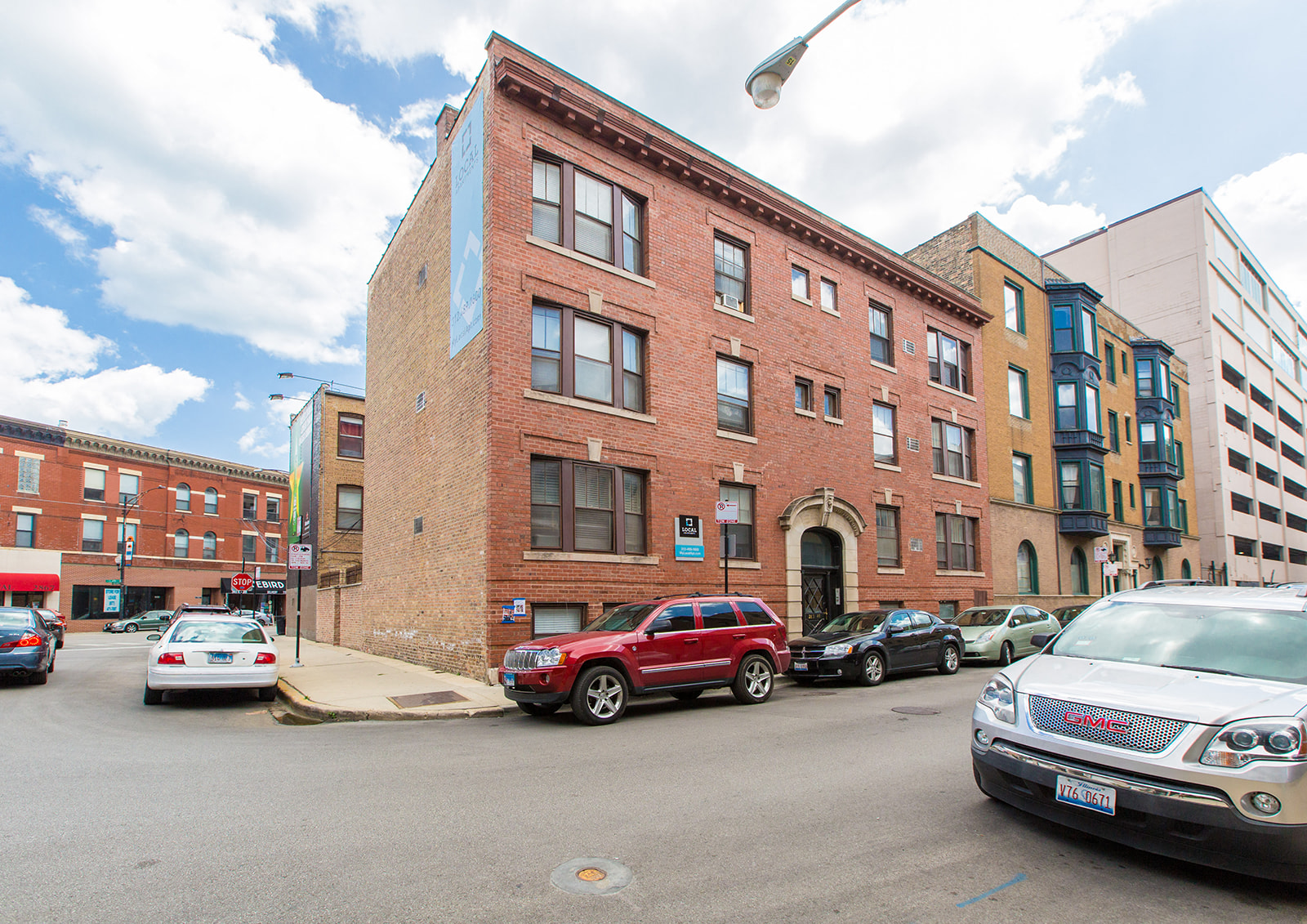 Brick exterior building
