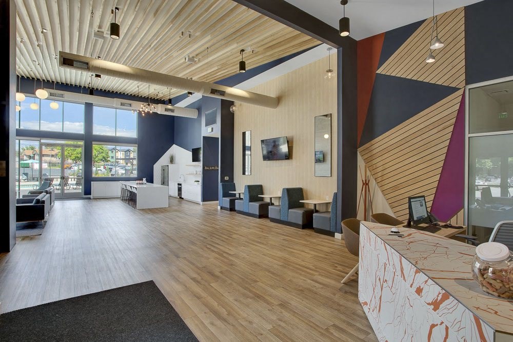 Clubhouse and reception area