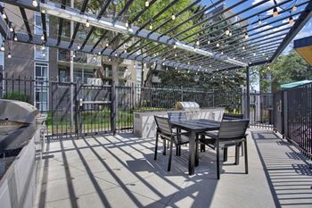 Poolside BBQ Grilling area at Vesty Park in Denver, CO