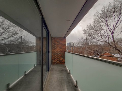 Large balcony