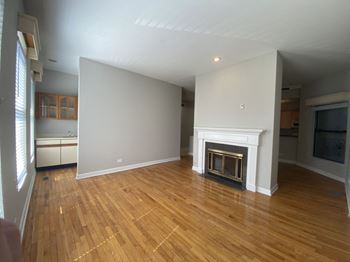 Gorgeous hardwood floors and a fireplace