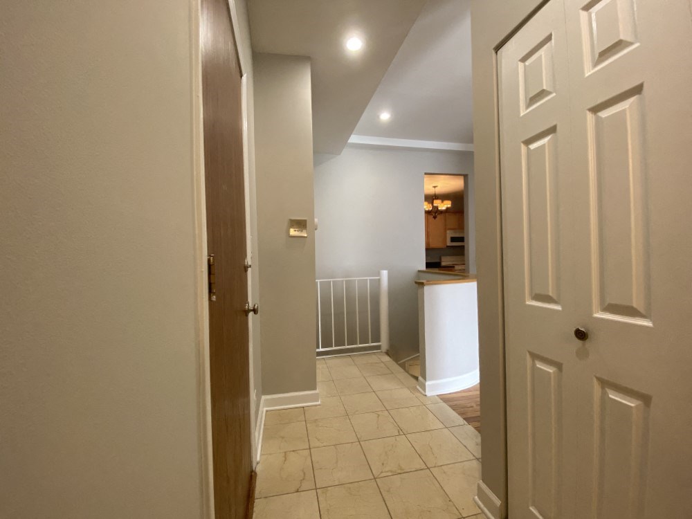 Hallway to living space