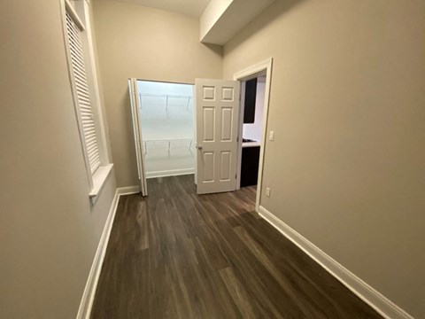 Bedroom with a large closet