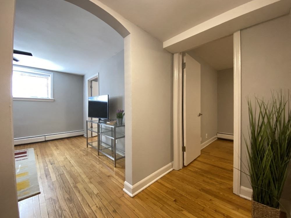 Hallway leading into the living room