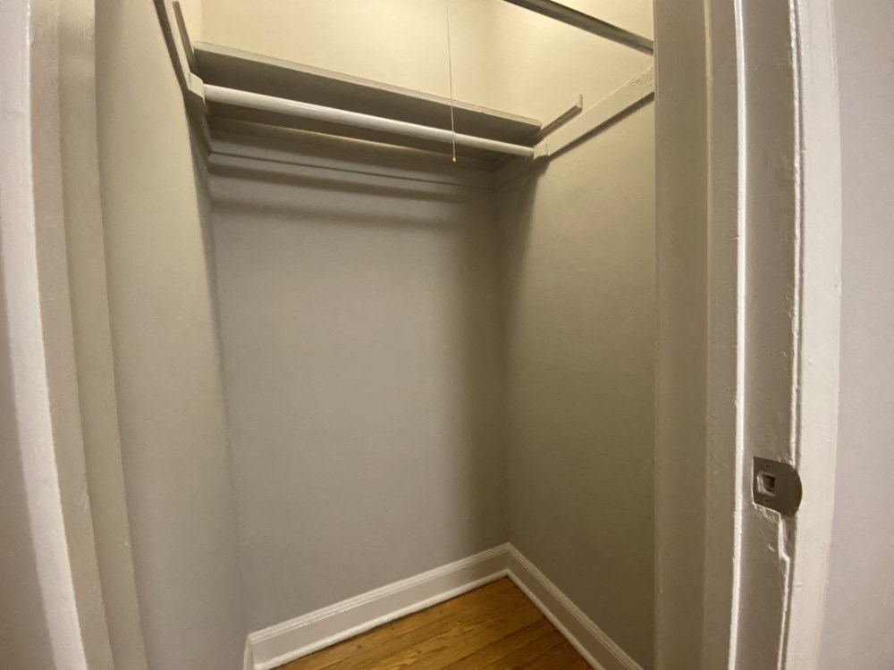 Closet in the bedroom