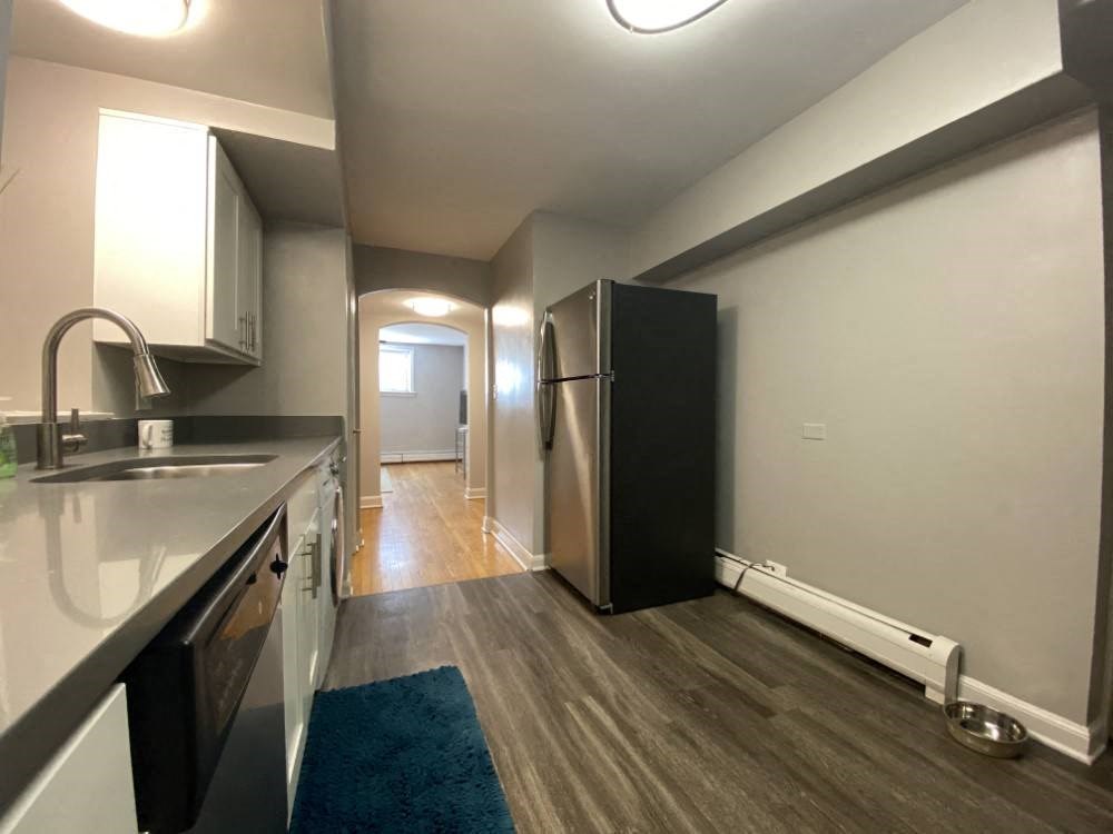 Galley style kitchen