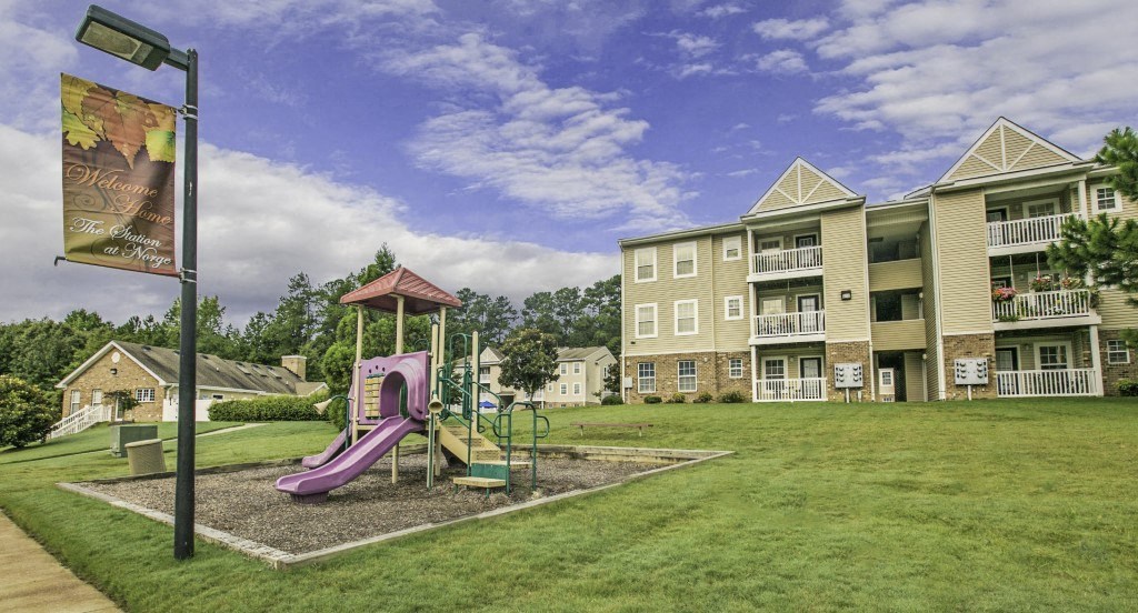 Centrally located playground