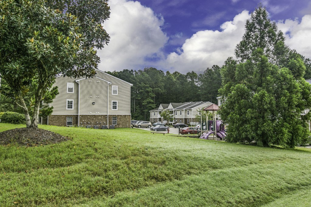 Lush grassy areas to enjoy time outside