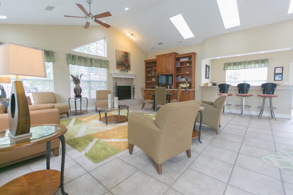 Sitting area in our clubhouse leasing center