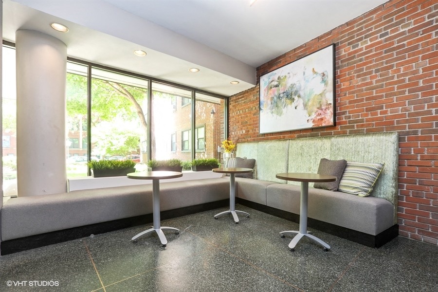 Bright windows in our lobby  at 5550 S Dorchester, Chicago, Illinois