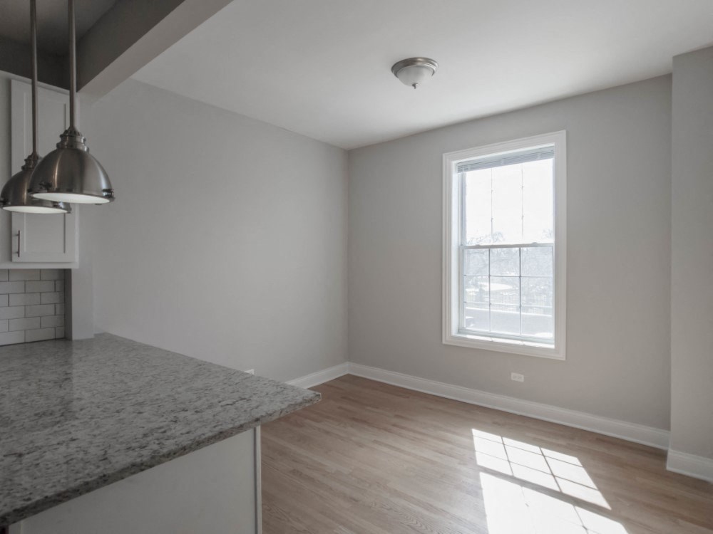 Sun filled dining area