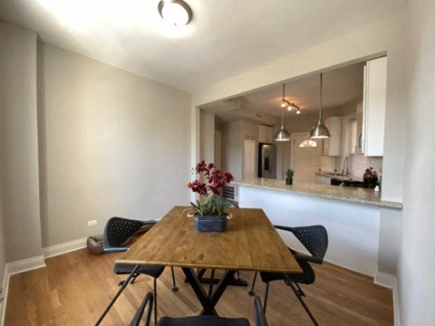 Specious dining area the kitchen