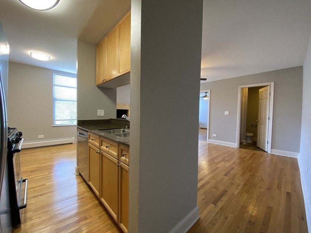 Fireplace in the living room - Two Bedroom