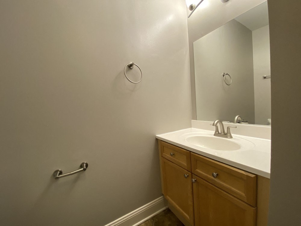 Bathroom with vanity storage - Two Bedroom