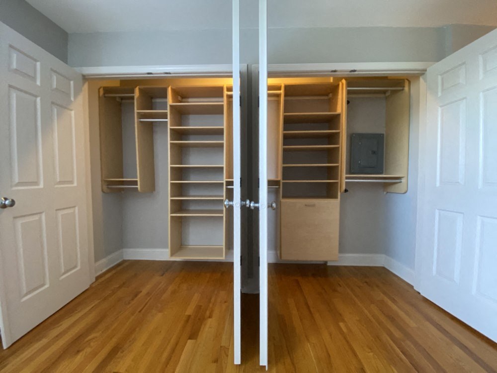 Large closets with organizers - Two Bedroom