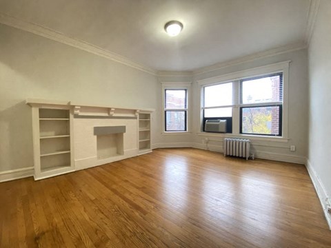 Decorative fireplace area