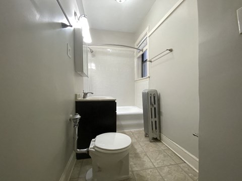 Bright and clean bathroom