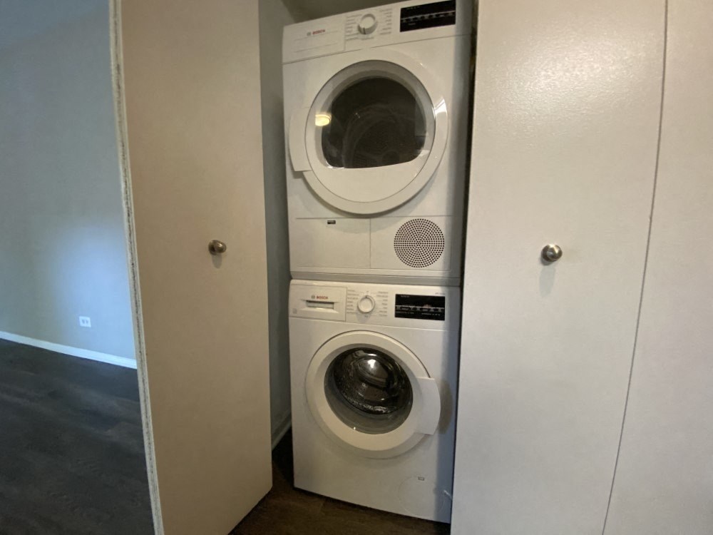 Stackable washer and dryer